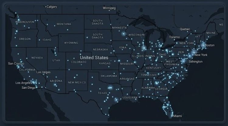 National coverage map